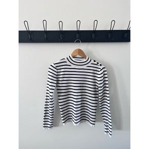 Banana Republic Striped Sweater Turtleneck
